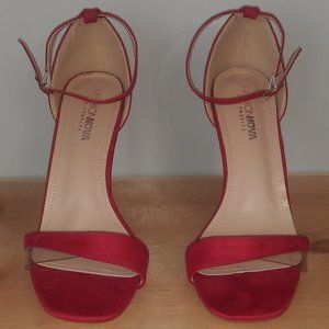 Fashion Nova Red Heels, size 8.5
